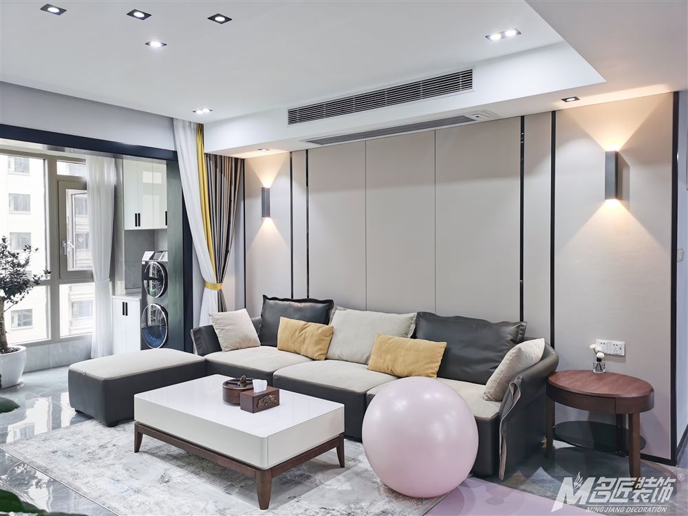 惠州室内装修国华新都142平米-现代简约设计轻奢与精致的双重享受