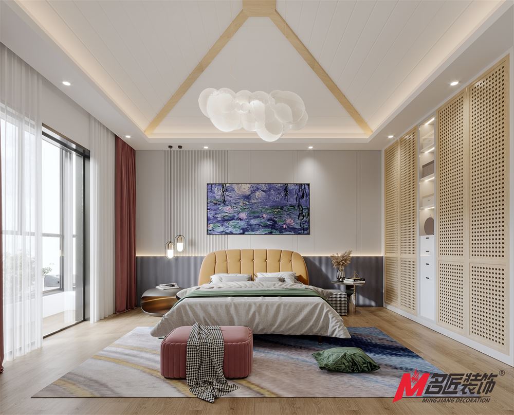 惠州室内装修468平米独栋别墅效果图-后现代风设计打造品质艺术人居
